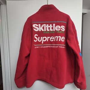 **Rare** Limited Edition Supreme X Skittles Racing Team Red Jacket Size M